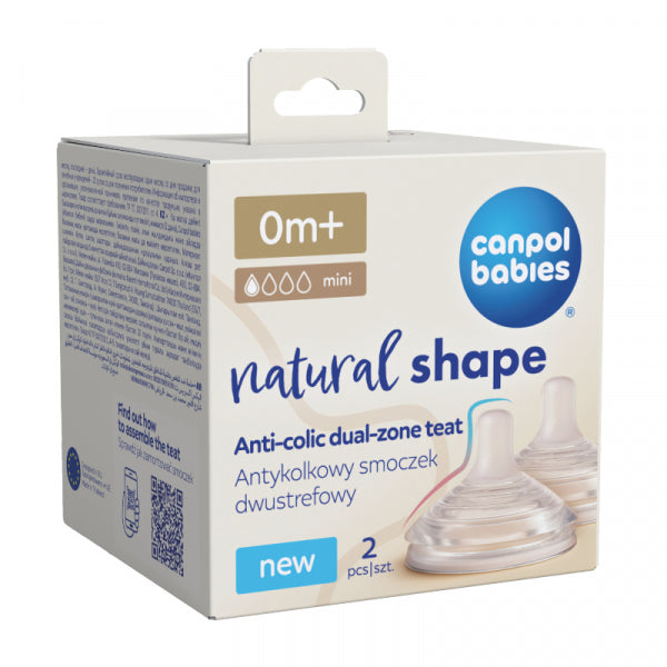 Биберони За Шише Natural Shape, 0м+, 2 Бр. H Canpol