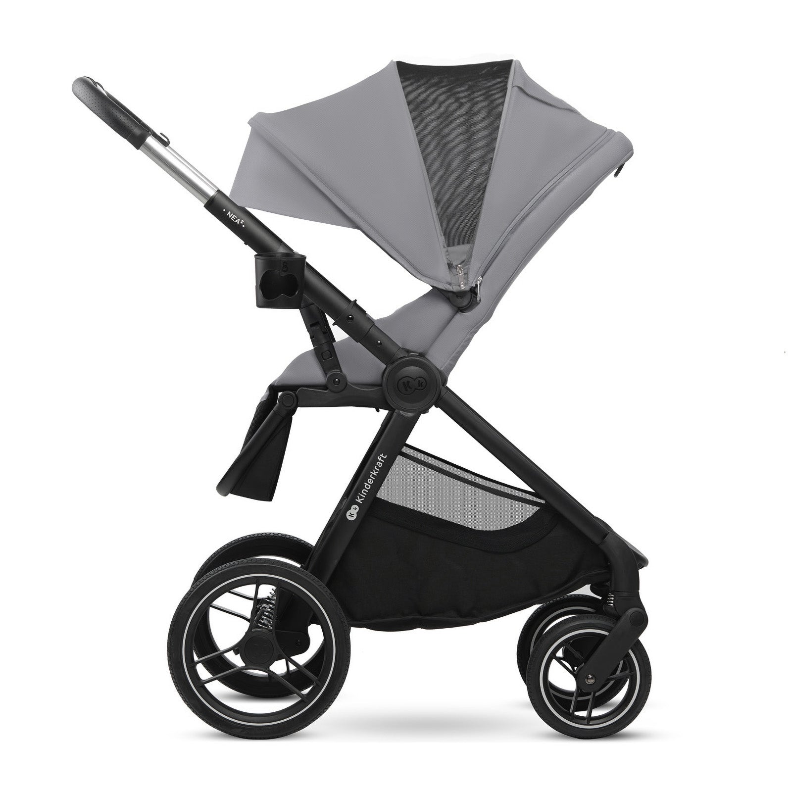 Kinderkraft Бебешка Количка 2В1 Nea 2.0 Platinium Grey