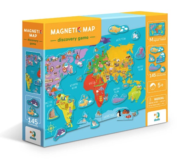 jocul Dodo cu hartă magnetică a lumii 145 H.