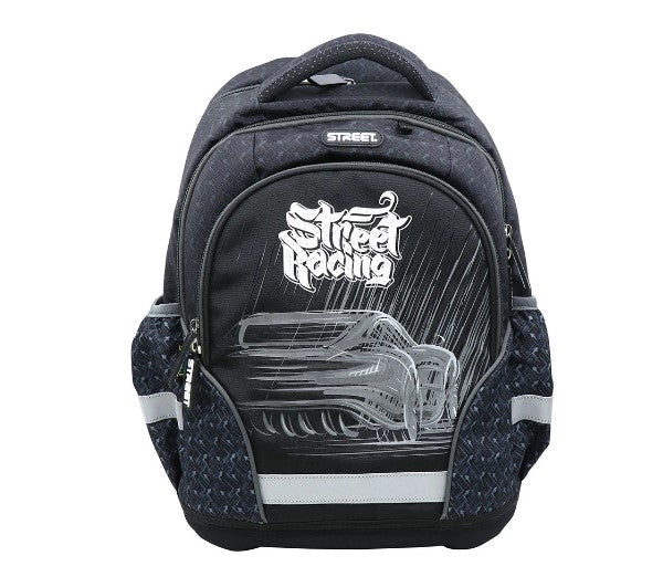Ергономична Ученическа Раница Street Racing, 31 X 19 X 41 См - Детски Раници - Comsed - BebeMama