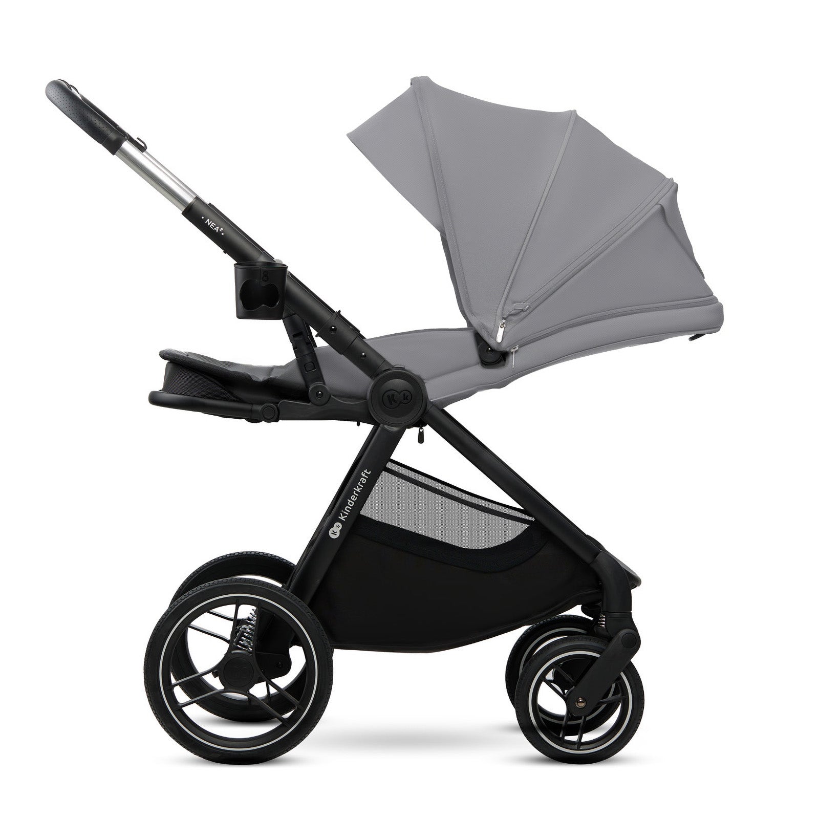 Kinderkraft Бебешка Количка 2В1 Nea 2.0 Platinium Grey