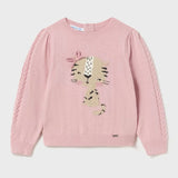 2312 Пуловер Жакард Розов 12 --- BebeMama