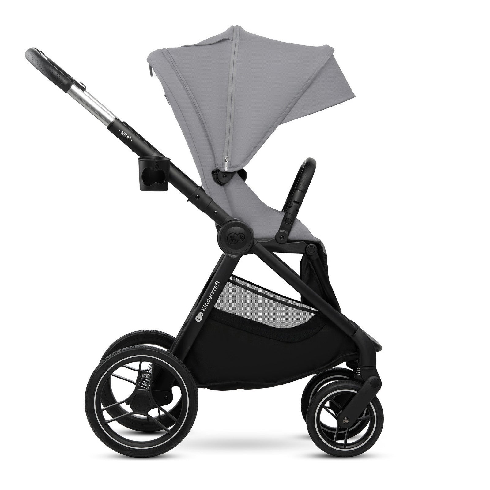Kinderkraft Бебешка Количка 2В1 Nea 2.0 Platinium Grey
