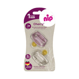 Залъгалка Cherry Розов,бежов Каучук 0 6m. Nip