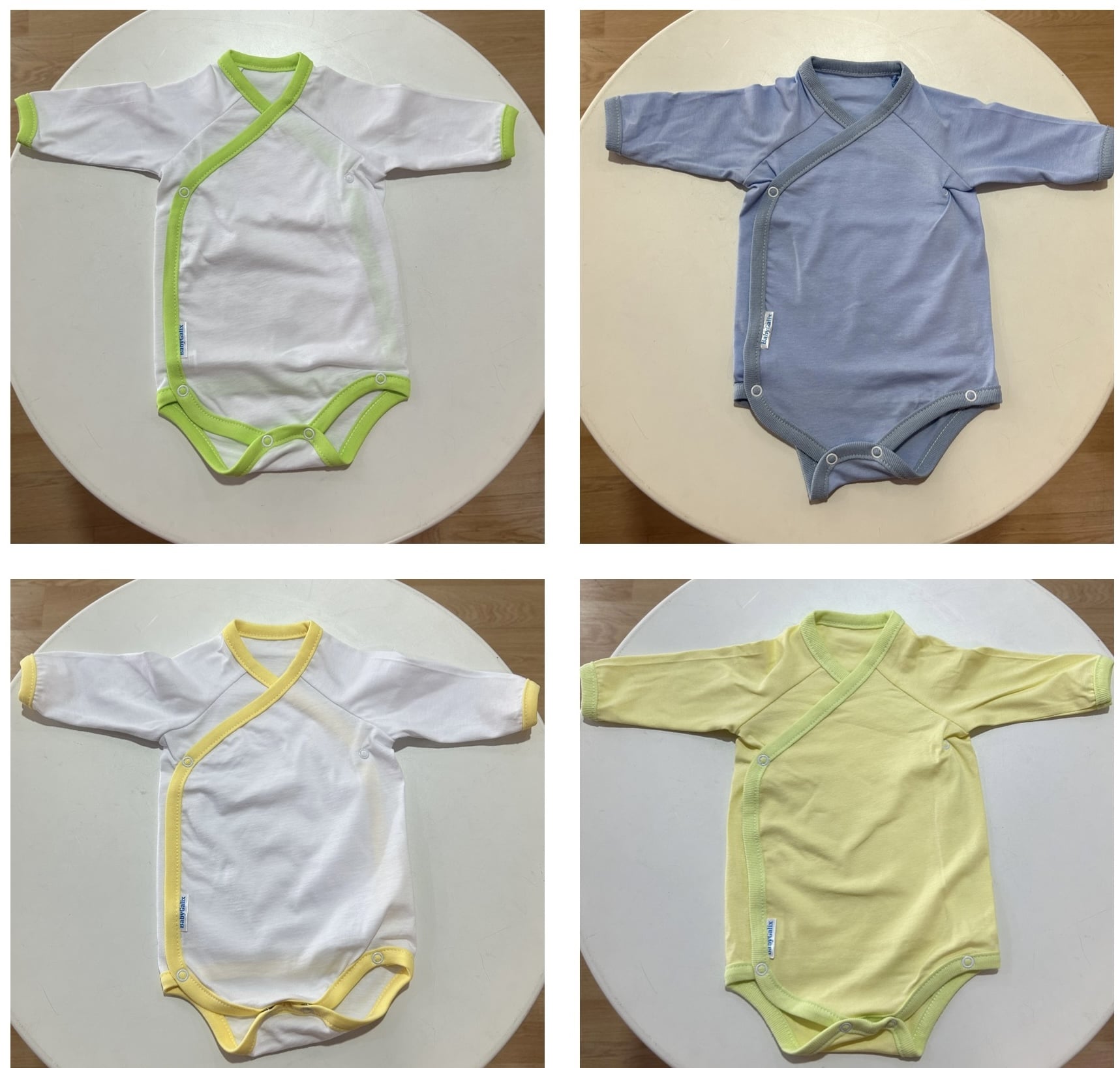 Galix-Бебешко Боди С Дълъг Ръкав И Премятане