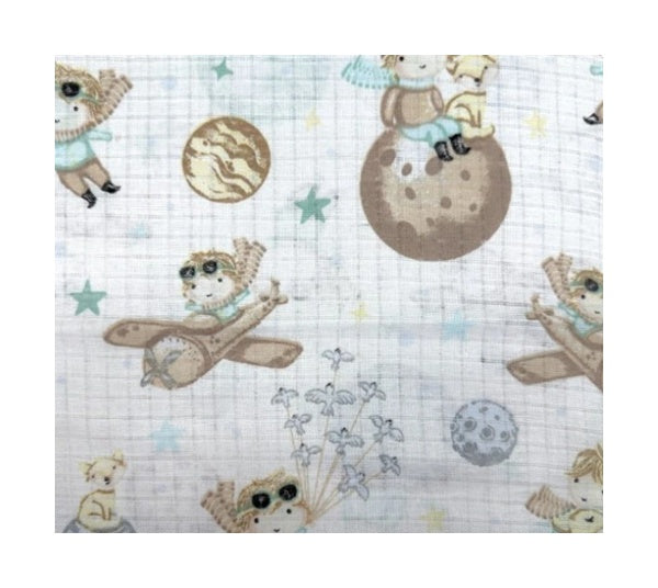 Муселинова Пелена Принт 80 80см Дино Парк Galix