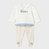 2508 Комплект С Ританки Мръсно Бял 2-4 --- BebeMama