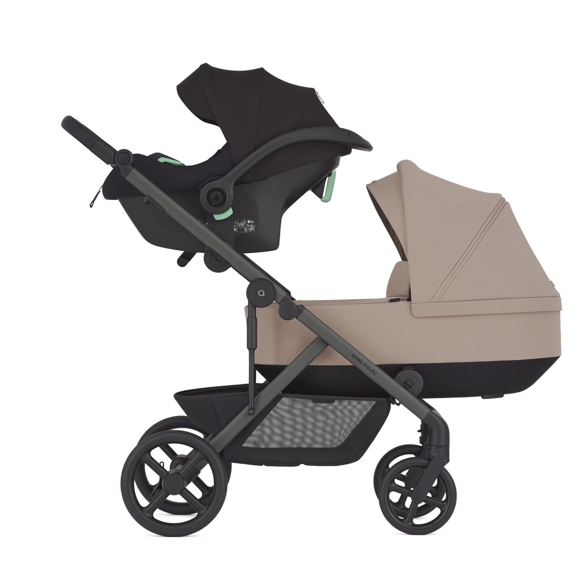 Бебешка Количка Modu Double Seat Rooty & Greeny Anex