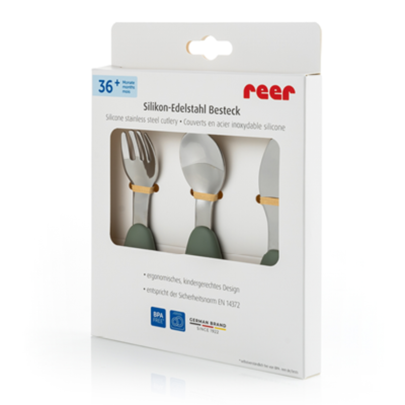 25133 Прибори Силикон Стомана 3 Бр Reer