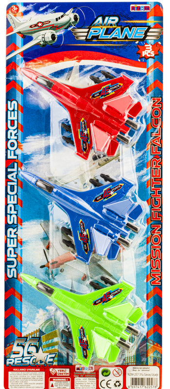 Изтребители 3 Бр На Картон 47Х19Х4