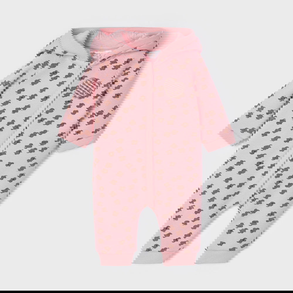 2603 Гащеризон С Качулка 6-9 Бледорозов --- BebeMama