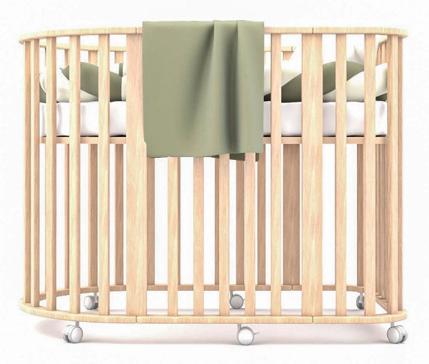 Бебшко Дървено Легло, Матрак, Обиколник, Държач За Балдахин --- BebeMama