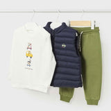 2695 Комп.Пант. Тениска И Елек Син24 --- BebeMama