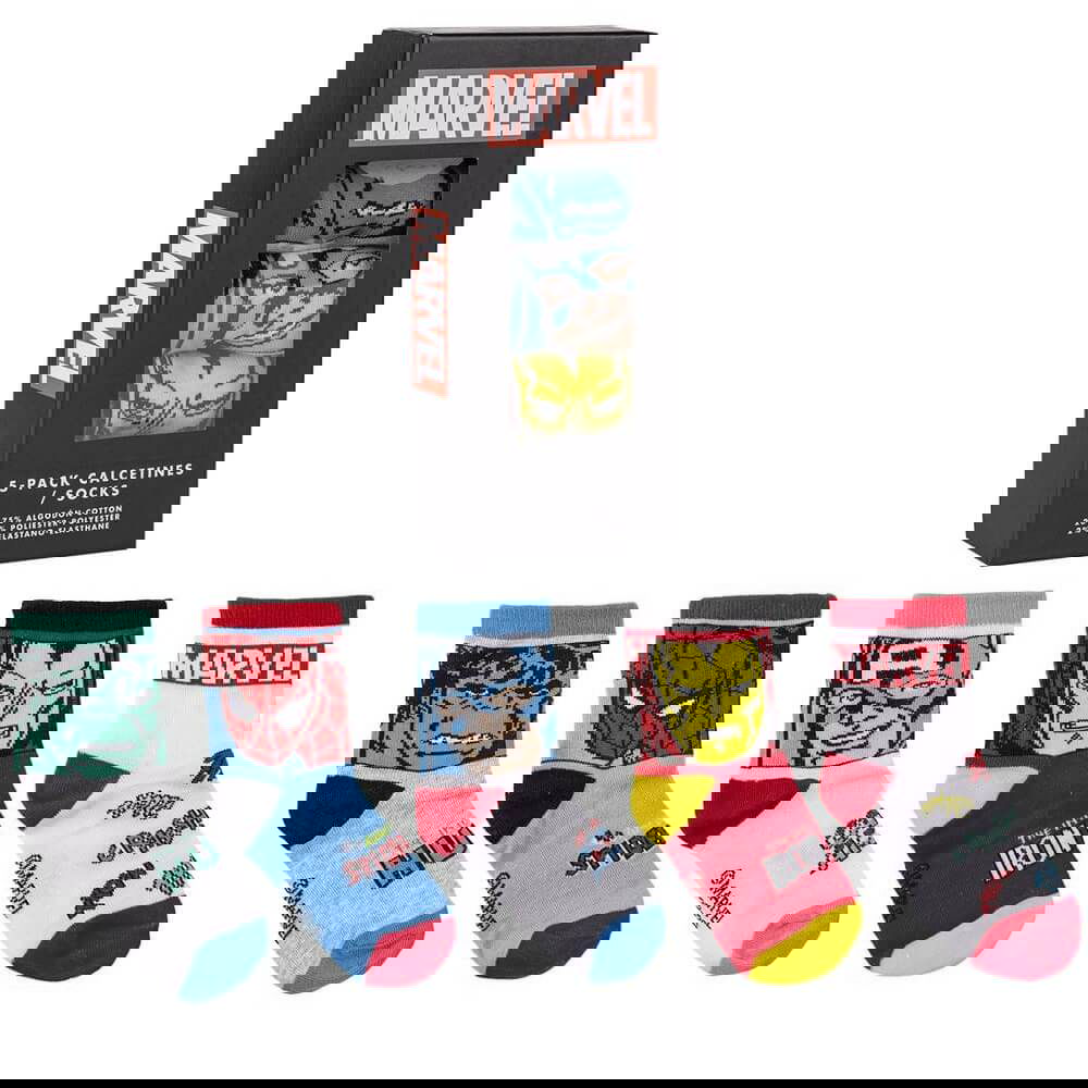 2900001536 Чорапи 5 Броя В Пакет Avengers 23/26 --- BebeMama