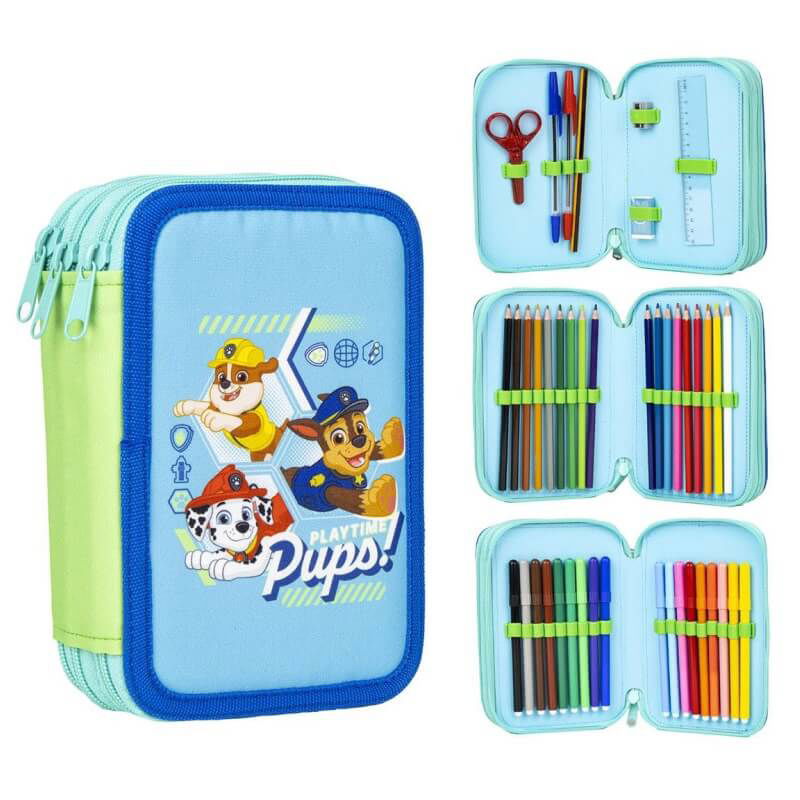 2700000546 Несесер 3 Ципа Пълен Paw Patrol --- BebeMama