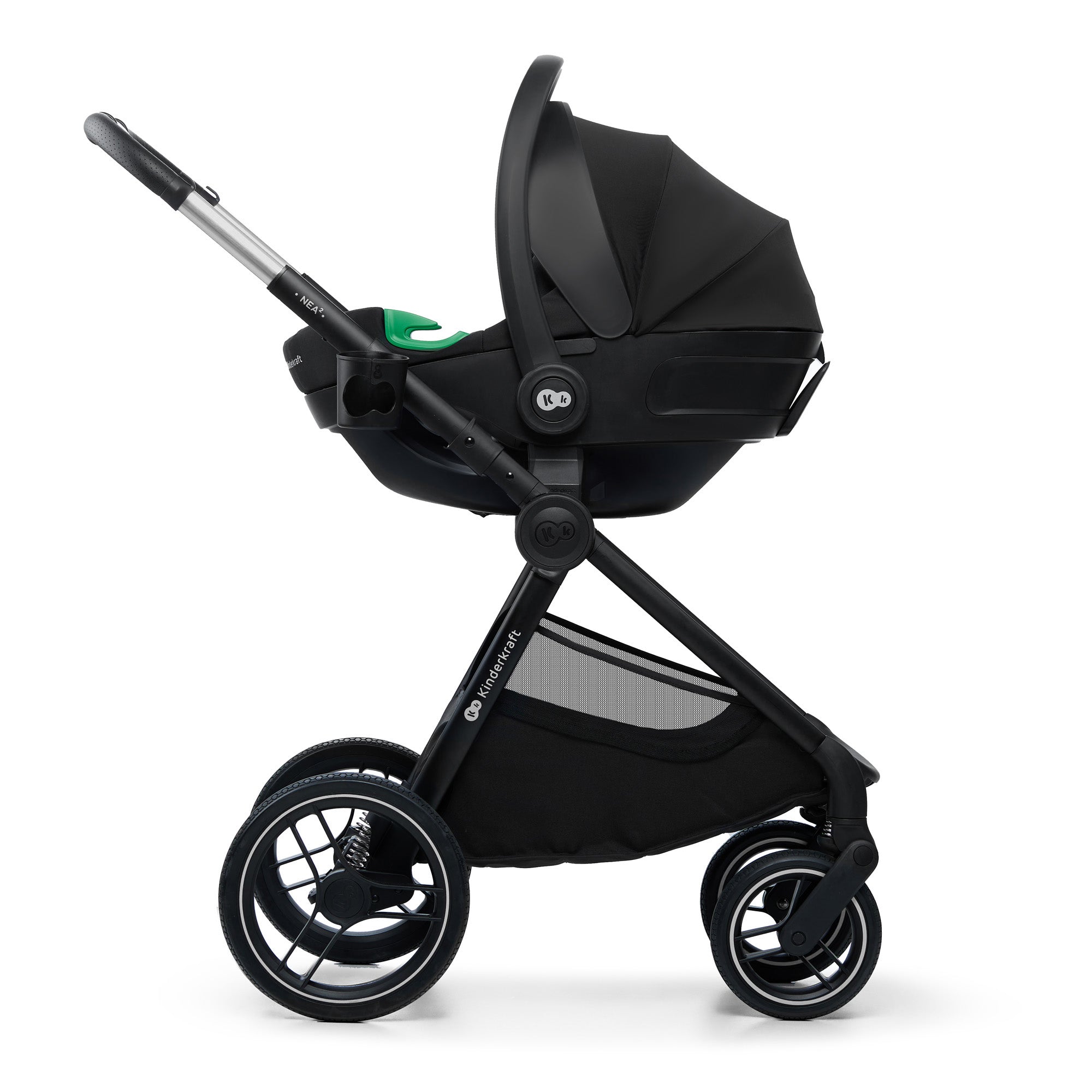 Kinderkraft Бебешка Количка 2В1 Nea 2.0 Platinium Grey