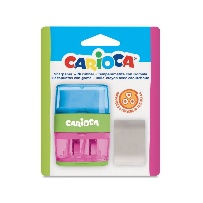 Двойна Острилка + Гума Зелен Carioca