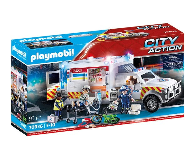 Playmobil - Ambulanță cu sunet și lumină