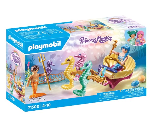 Playmobil - Sirenă cu Trăsură și Căluț de Mare