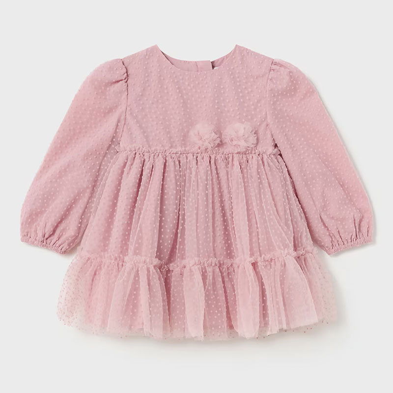 2971 Рокля Тюл Розов 36 --- BebeMama