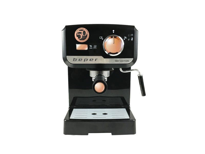 Beper Еспресо Машина 1967 / 2017 Bc.001 1140W 1/2 Чаши 15 Bar Черна --- BebeMama
