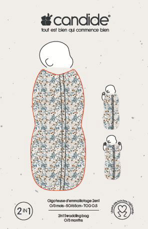 2В1 Антистрес Пелена И Чувалче За Сън 0-3 Месеца Candide --- BebeMama