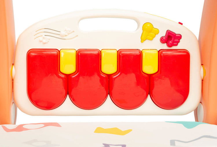 2В1 Проходилка С Музикална Подложка Розова Caretero Toyz --- BebeMama