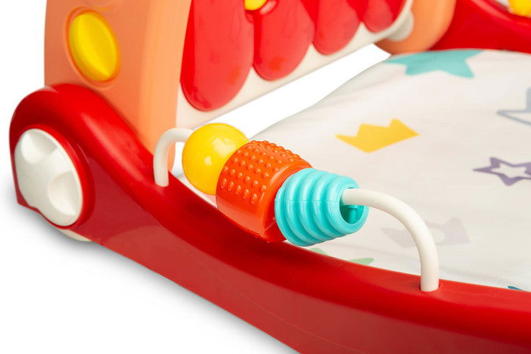 2В1 Проходилка С Музикална Подложка Розова Caretero Toyz --- BebeMama