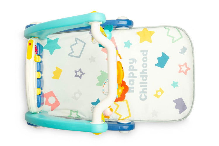 2В1 Проходилка С Музикална Подложка Синя Caretero Toyz --- BebeMama