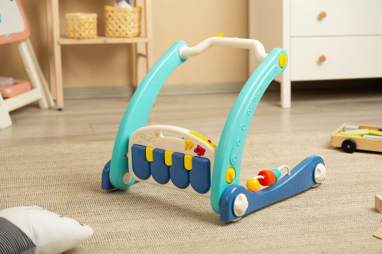 2В1 Проходилка С Музикална Подложка Синя Caretero Toyz --- BebeMama