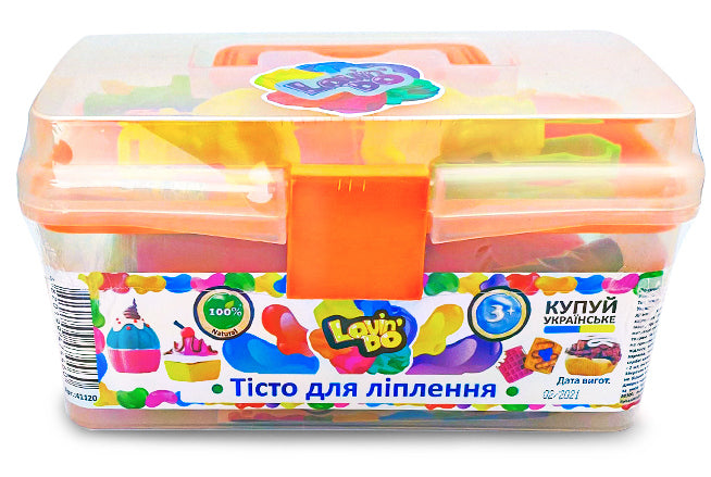 Set de plastilină Lovin'Do în cutie portocalie, 100% pe bază de plante