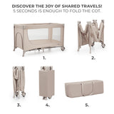 Kinderkraft Joy Simple 2 Бебешка Кошара Beige