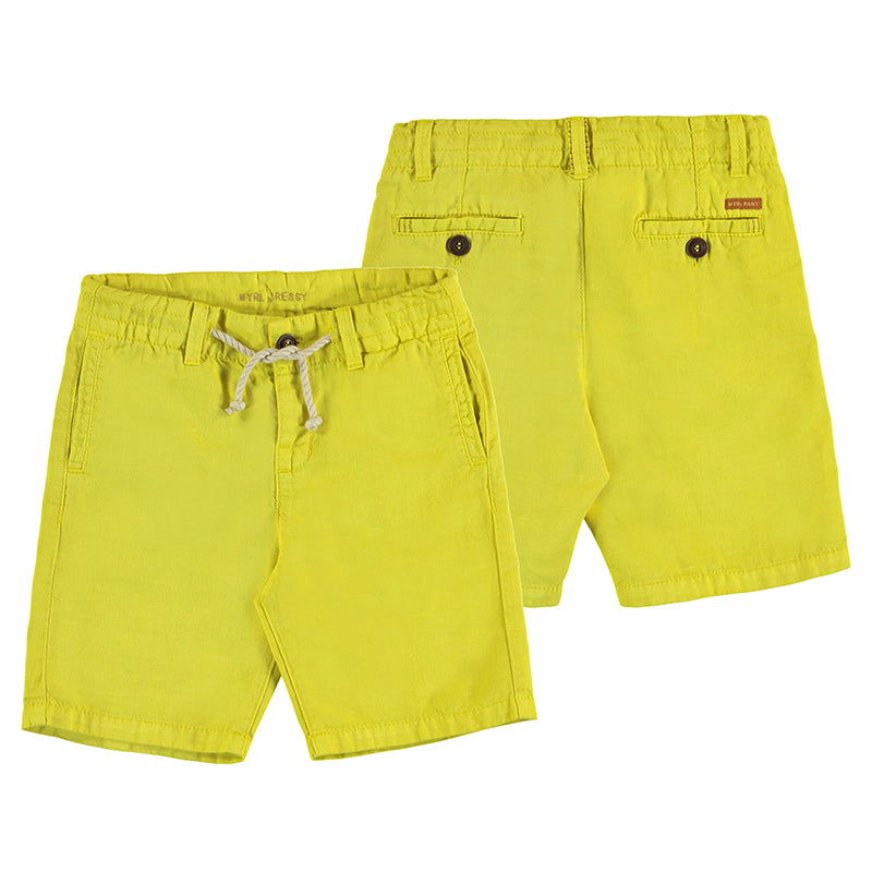 3.249 Бермуди Лен Туил Жълт 6 --- BebeMama
