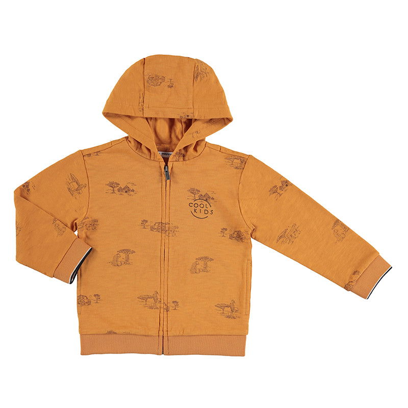 3.408 Спортно Горнище Щампа Кафяв 4 --- BebeMama