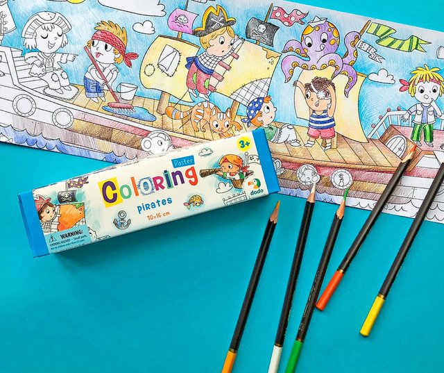 Постер За Рисуване В Кутия Пирати 5Х19Х5