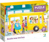 Пъзел 60 Ел. Суматоха Близо До Автобуса 18Х24Х4