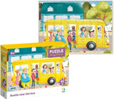 Пъзел 60 Ел. Суматоха Близо До Автобуса 18Х24Х4