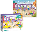 Пъзел 60 Ел. Железопътна Гара 18Х24Х4