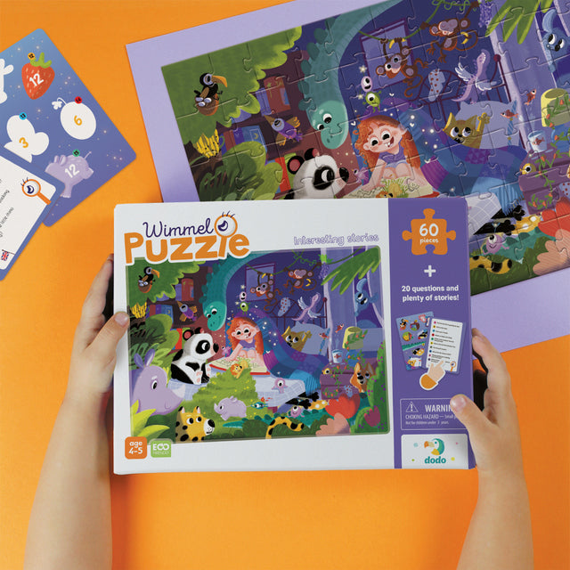 Пъзел За Наблюдение Интересни Истории 60 Ел.18Х24Х4 Намери Кое Къде Е И Отговори На Въпросите В КартитеКоито Са На Български Език