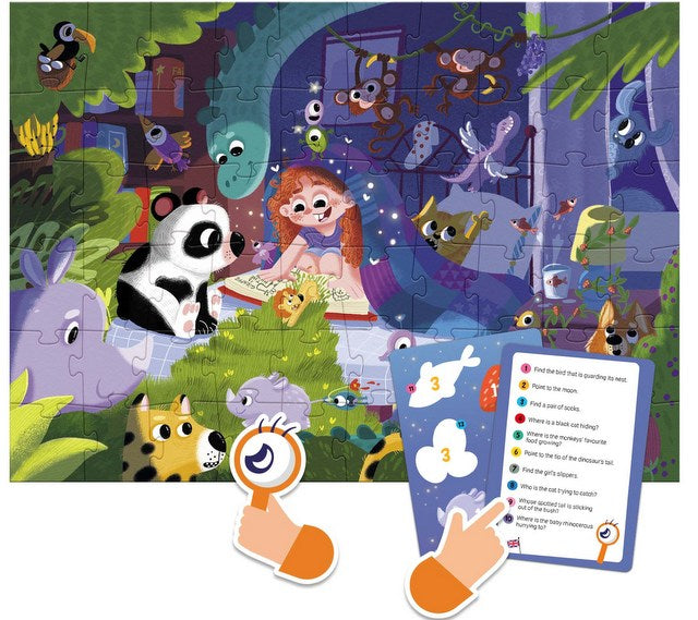 Пъзел За Наблюдение Интересни Истории 60 Ел.18Х24Х4 Намери Кое Къде Е И Отговори На Въпросите В КартитеКоито Са На Български Език