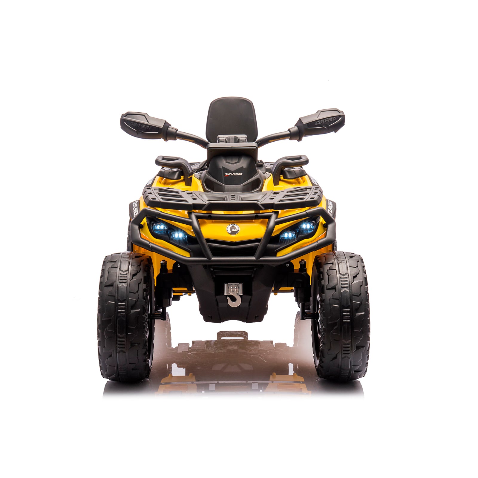 Ел. Atv Can Am Outlander Жълто Eva Гуми Chipolino