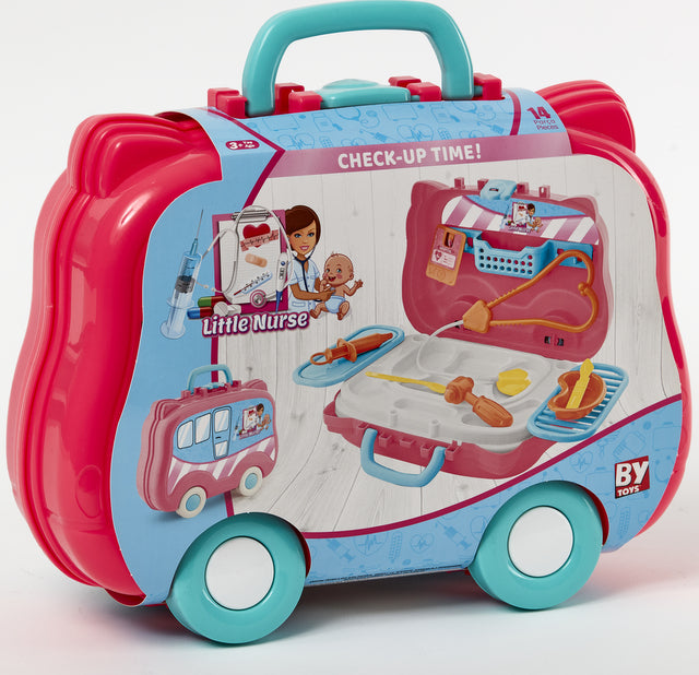 Куфар На Колелца Малкия Доктор И Малката Мед Сестра 29X22X9 - Професии За Малки И Големи - Thesmileofyourbaby - BebeMama