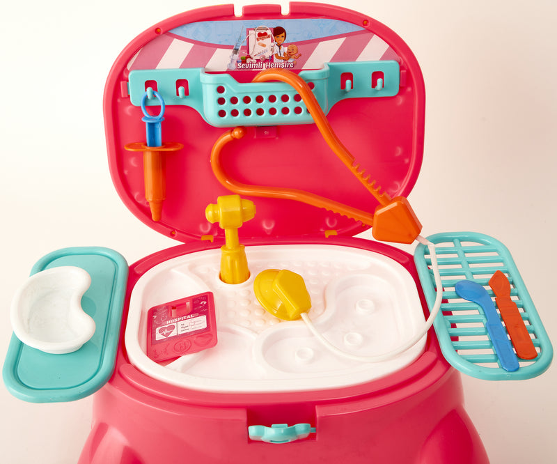 2 В 1 Игрална Маса И Столче С Дръжка Малката Мед. Сестра 27X19X39