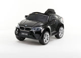 Akkumulátoros autó, licencelt BMW X6m fekete Kikkaboo