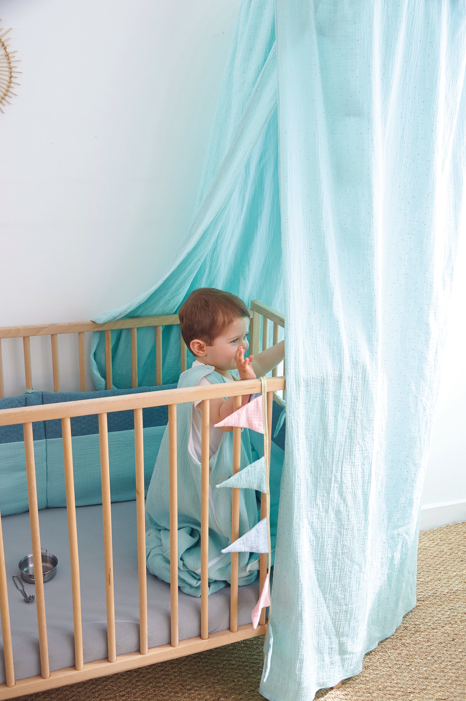 Детско Дървено легло Remi Натур Combelle --- BebeMama