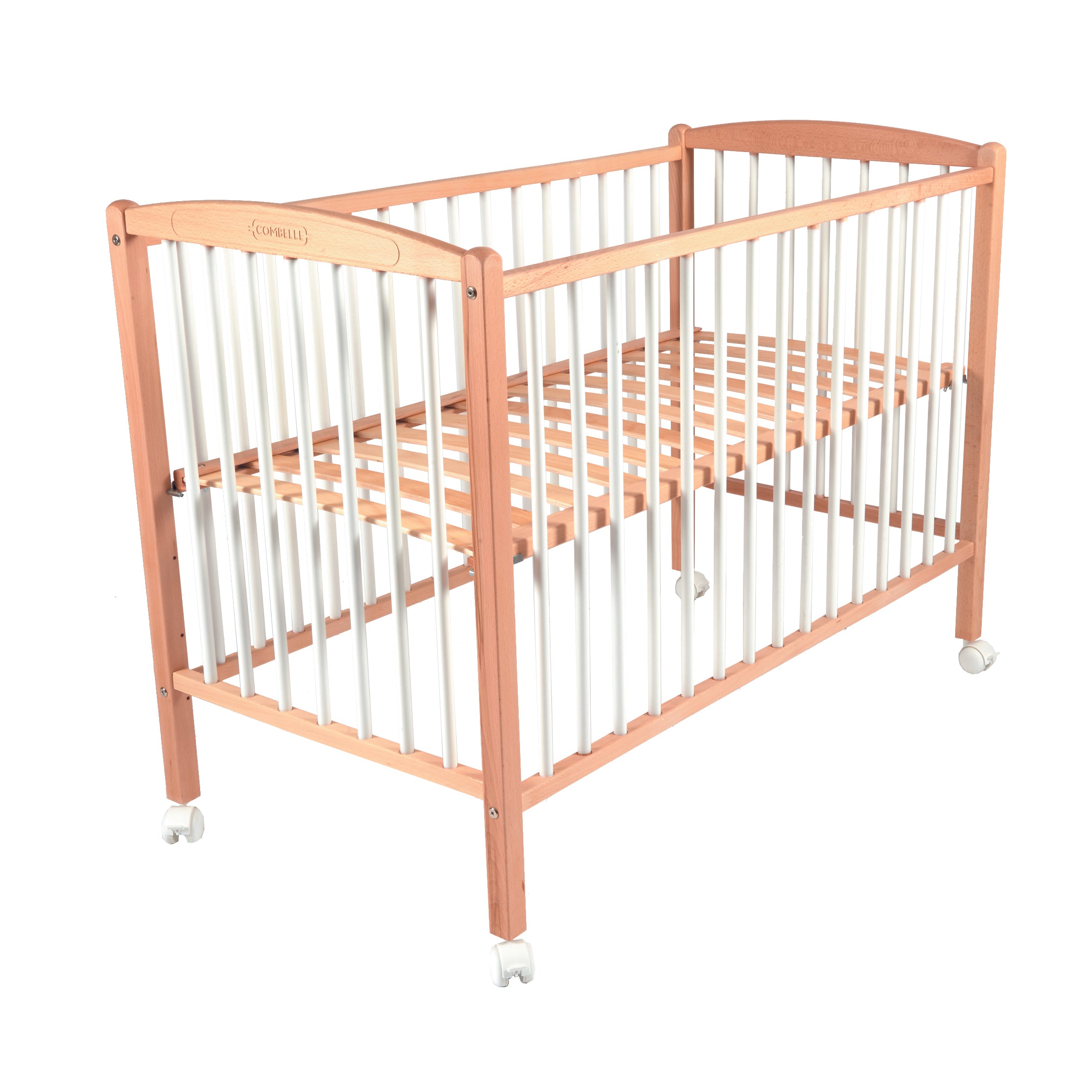 Детско Дървено Легло Arthur Натур Бял Combelle --- BebeMama