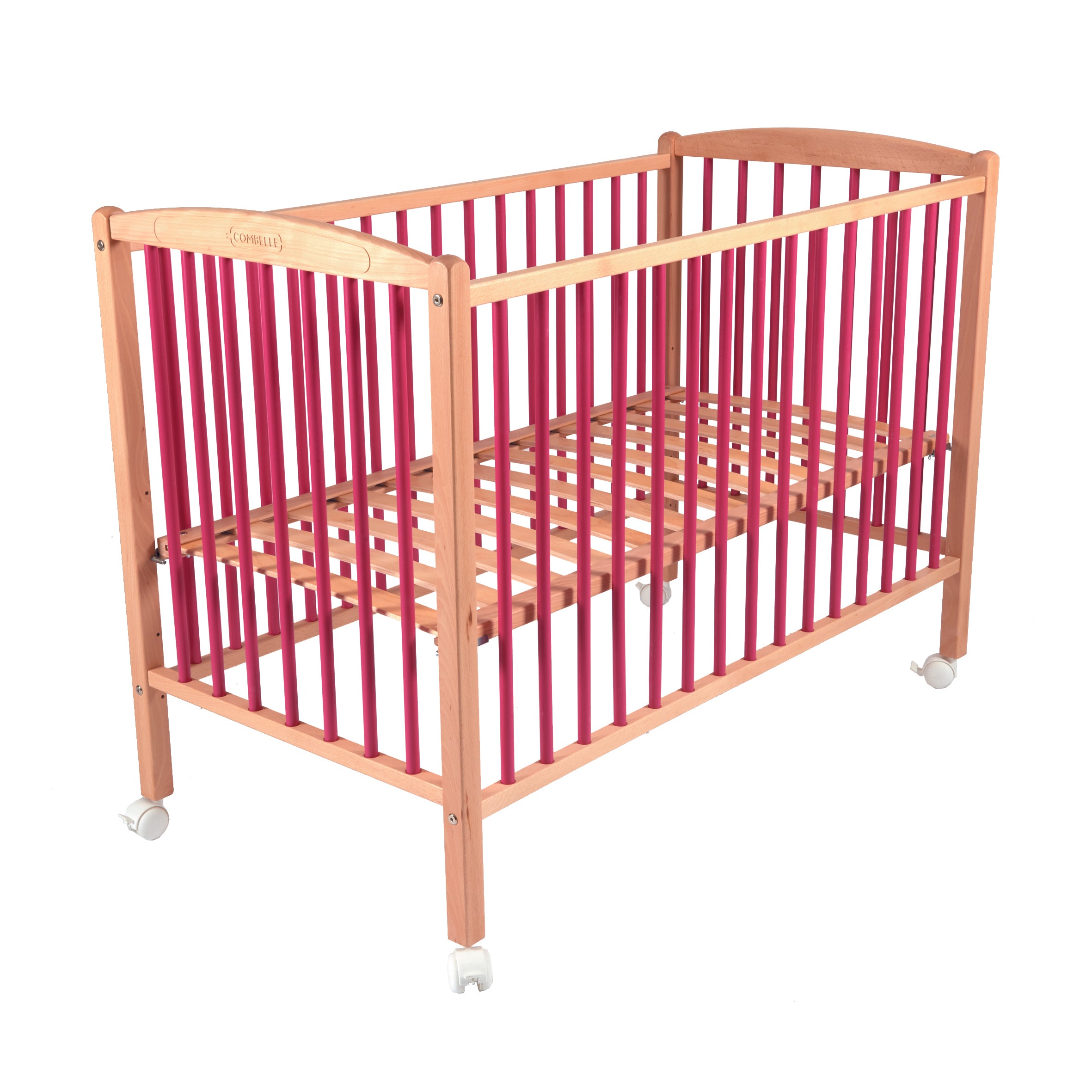 Детско Дървено Легло Arthur Натур Розов Combelle --- BebeMama
