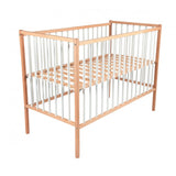 Детско Дървено Легло Remi Натур Бял Combelle - Легла - Combelle - BebeMama