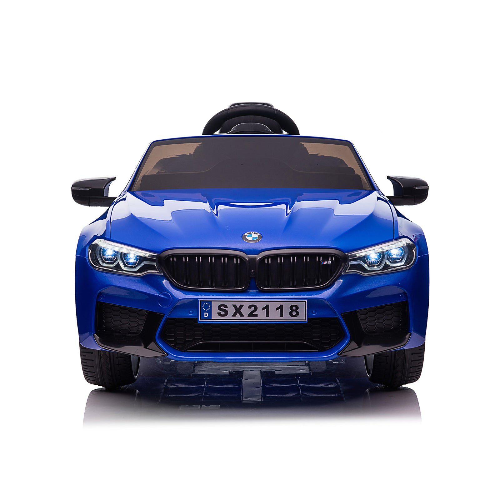 Ел. Кола Bmw M5 Синя,evaгуми,коженa Chipolino