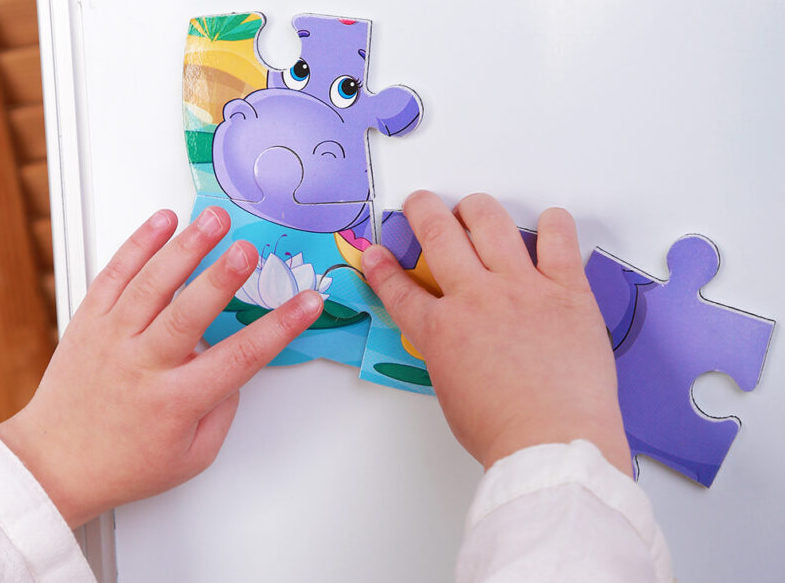 Мек Магнитен Пъзел Весели Картинки Хипопотамчета А5 31,5X18X0,4